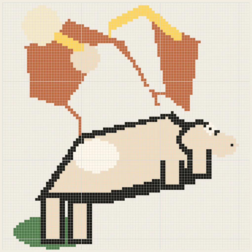 Aries hill constellation perler bead pattern