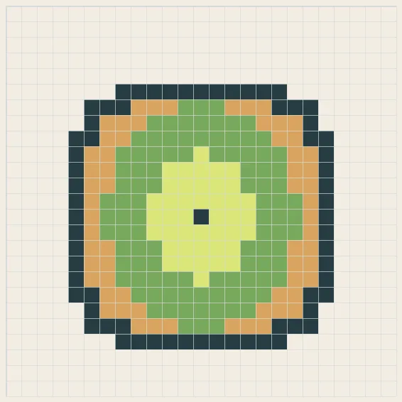Avocado toast perler bead pattern