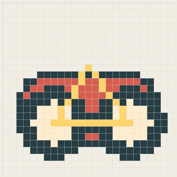 Classic bicycle perler bead pattern