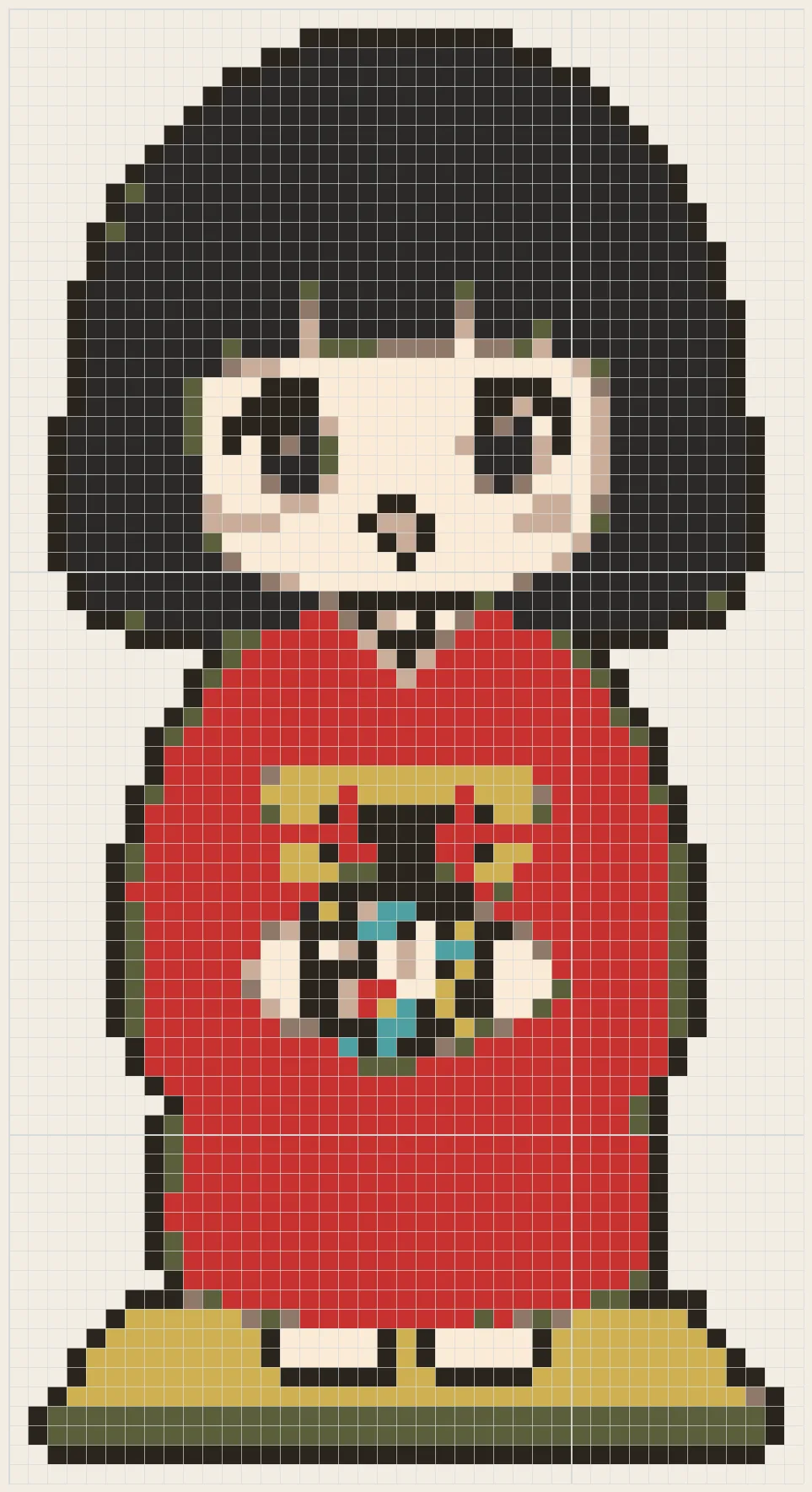 House spirit child perler bead pattern