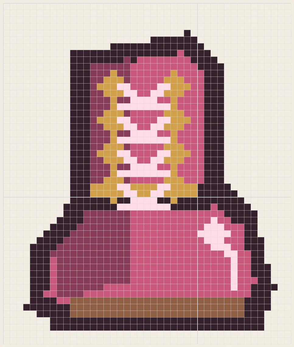 Lace-up ankle boot perler bead pattern