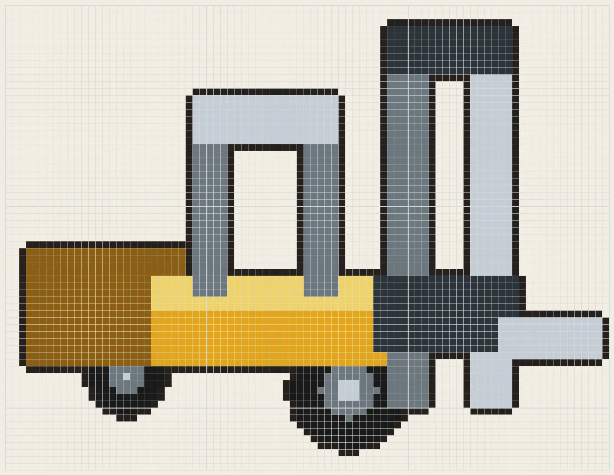Mast forklift perler bead pattern