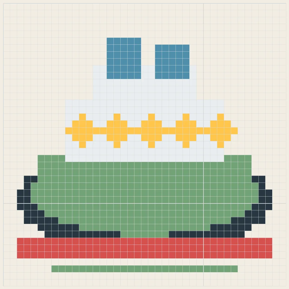 Ocean liner perler bead pattern