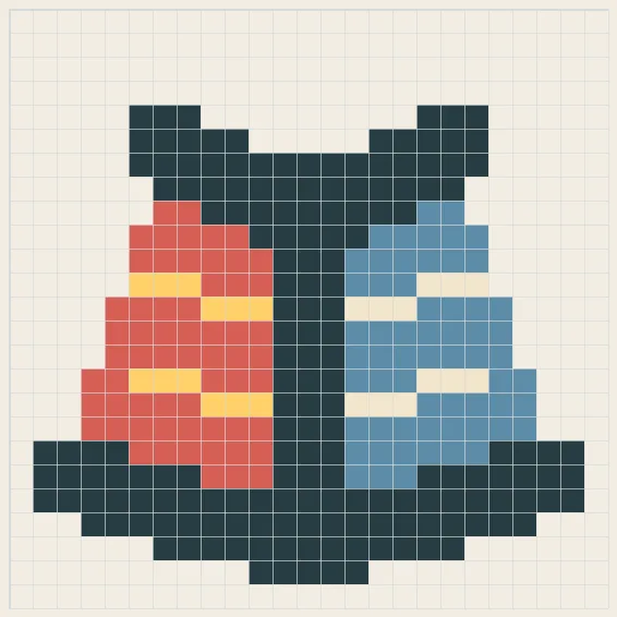 Open book perler bead pattern