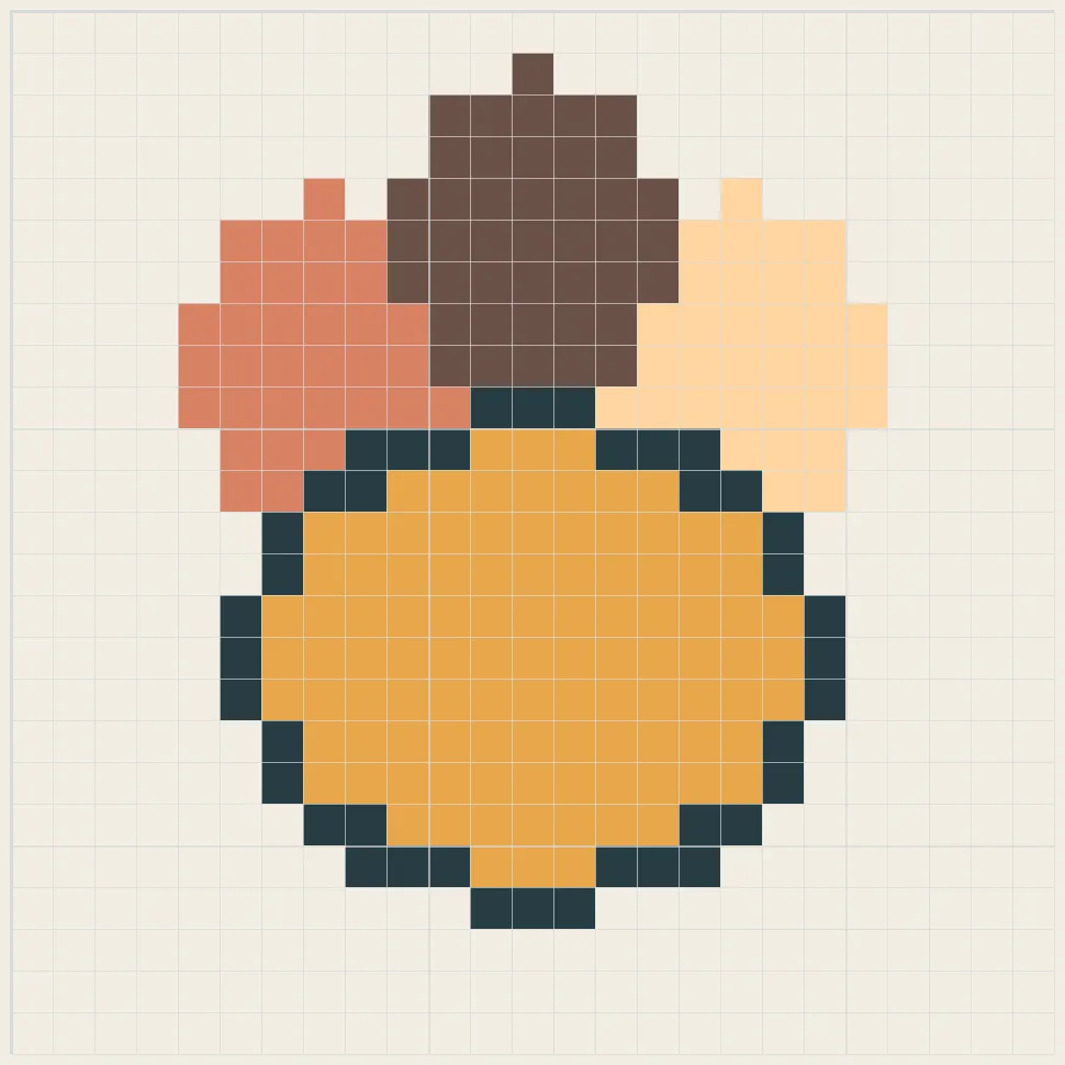 Paw print perler bead pattern