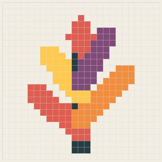 Phoenix flame perler bead pattern
