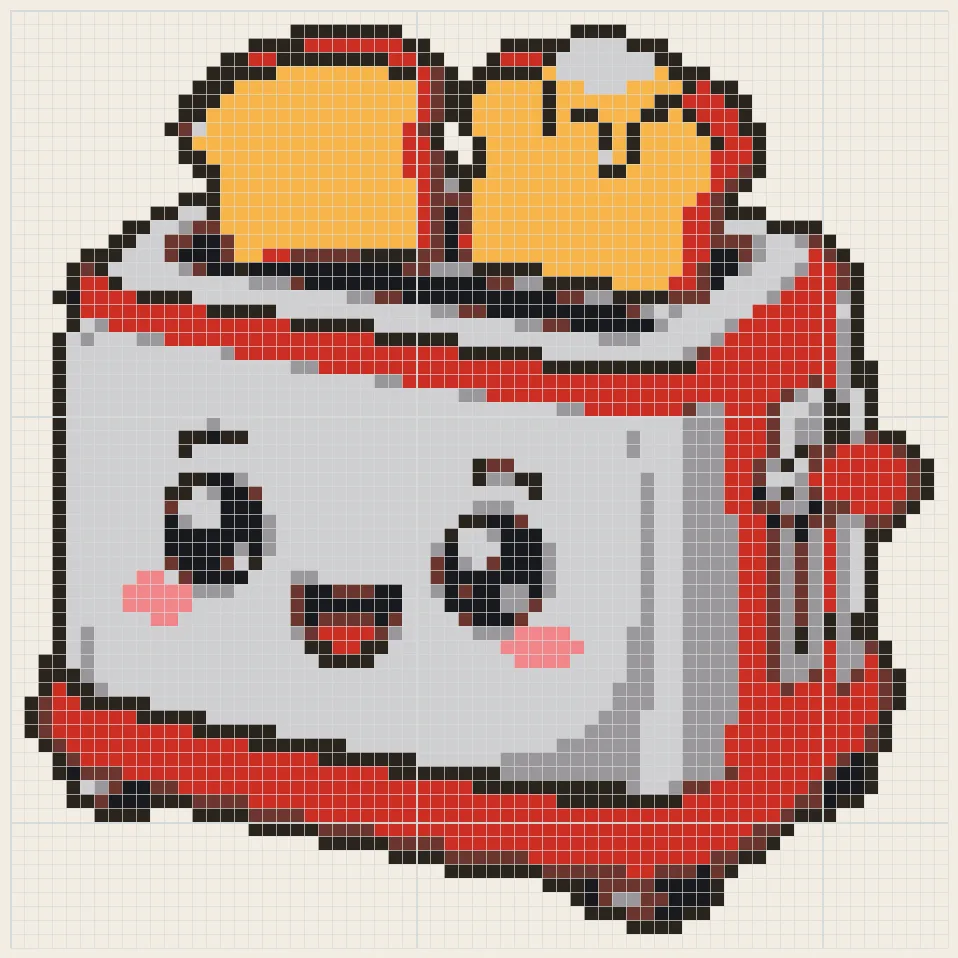Toast pop-up toaster perler bead pattern