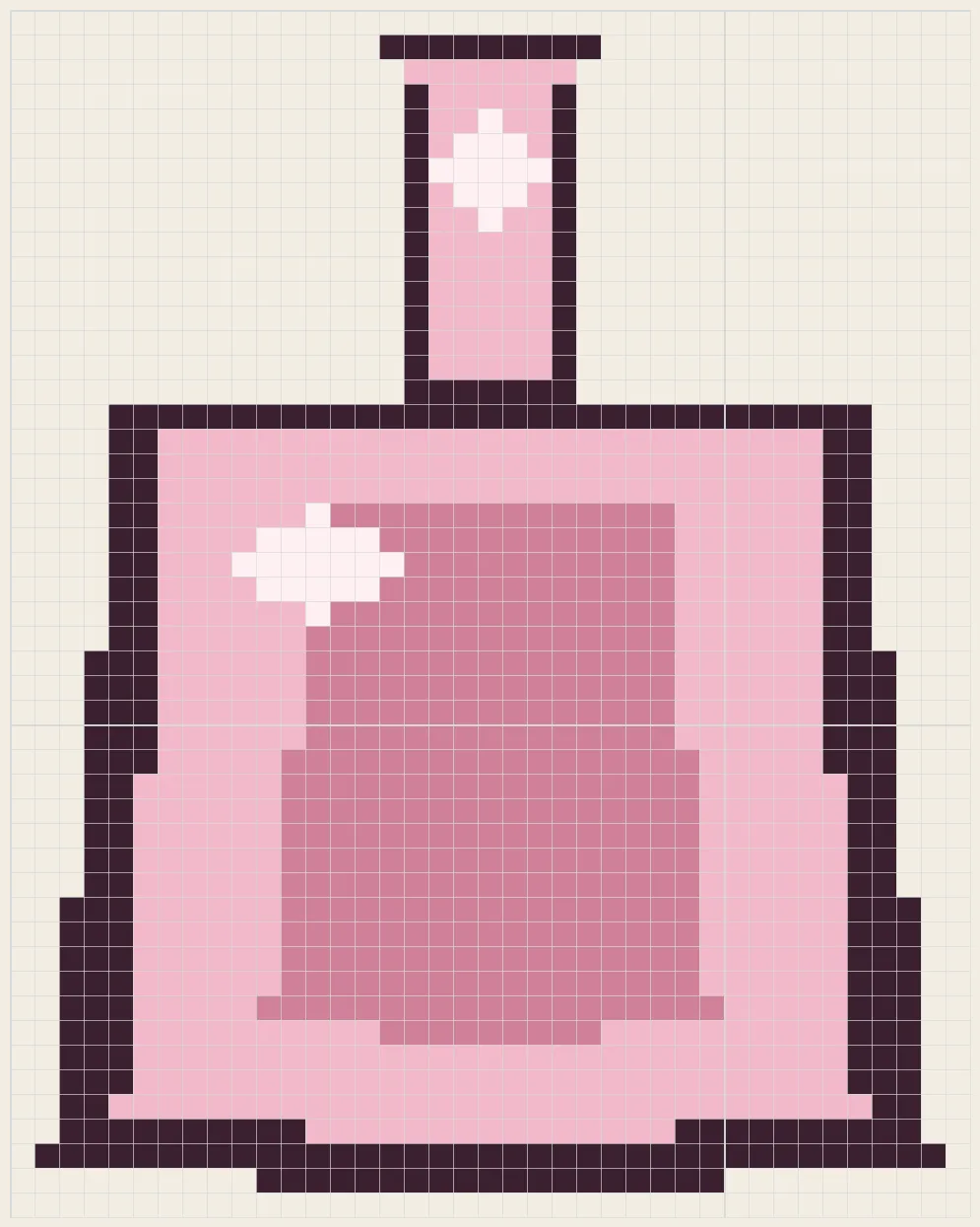 Romantic tutu perler bead pattern