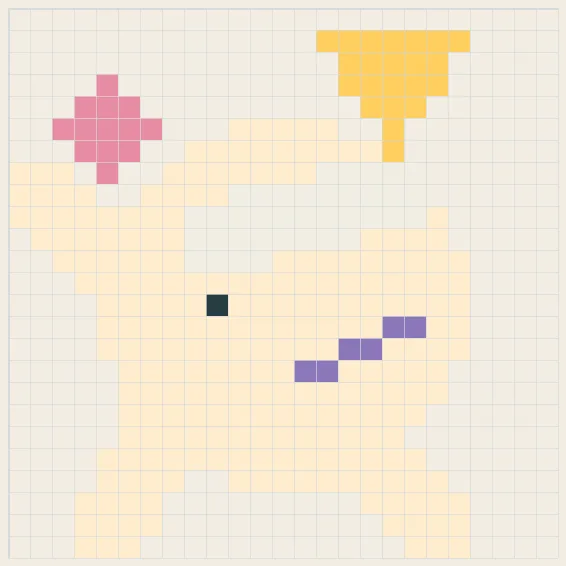 Starlight unicorn perler bead pattern