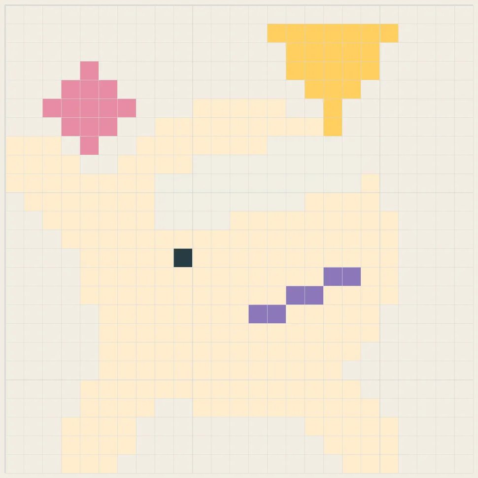Starlight unicorn perler bead pattern
