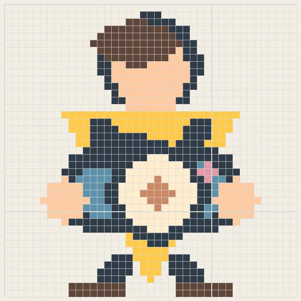 Street photographer perler bead pattern