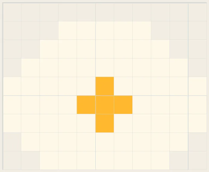 Sunny-side up perler bead pattern