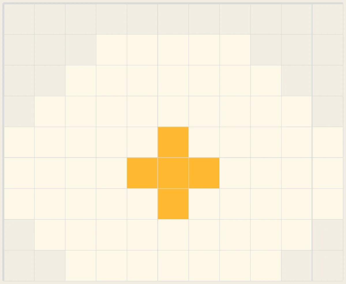 Sunny-side up perler bead pattern