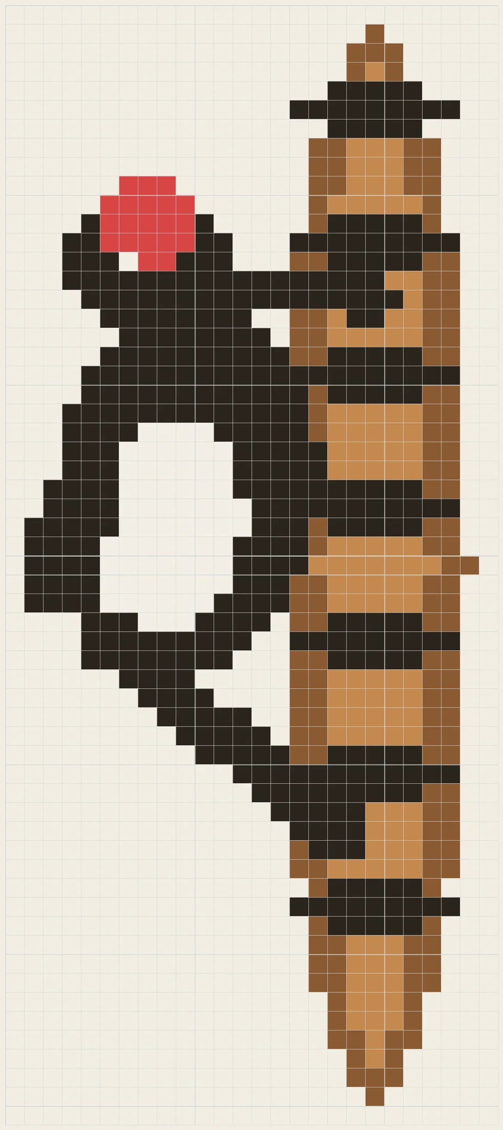 Trunk woodpecker perler bead pattern