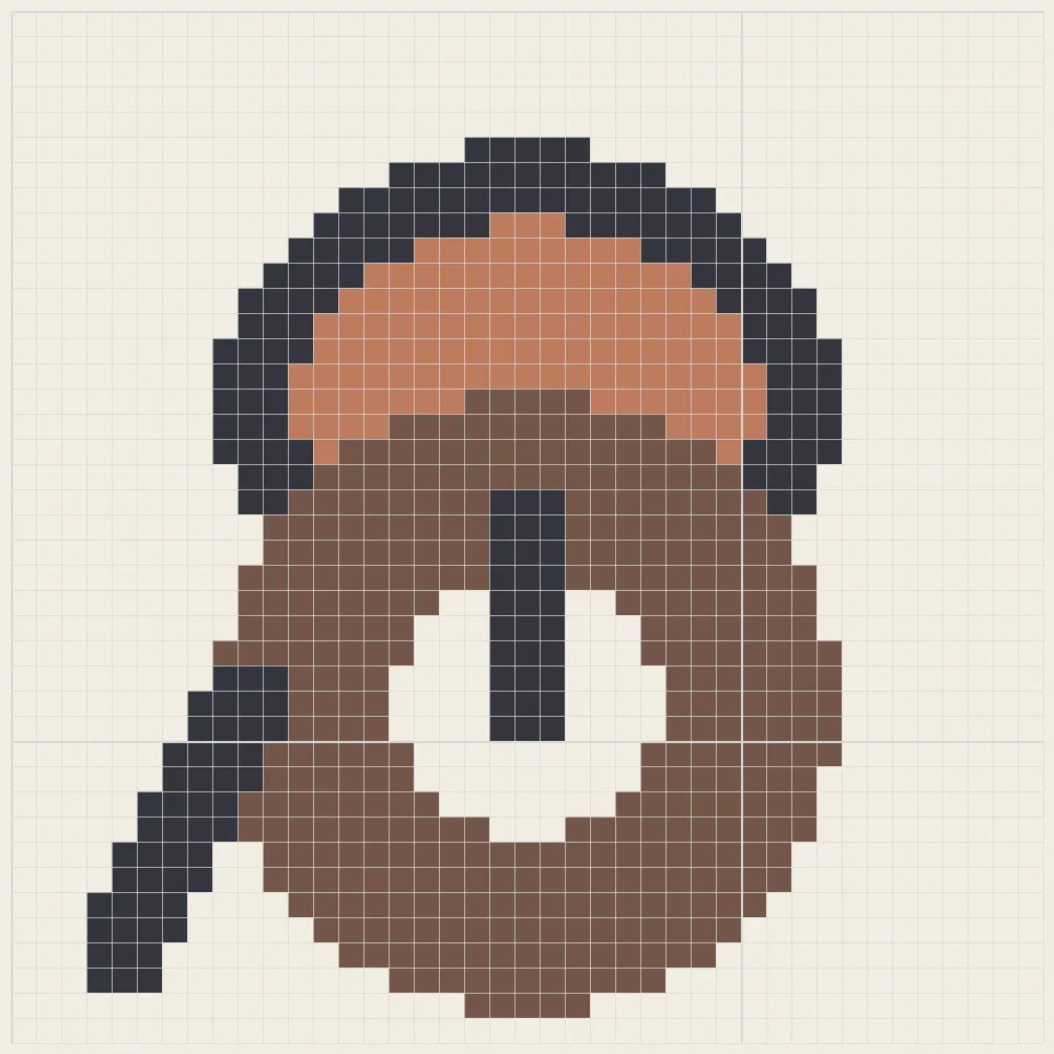 Vintage telephone perler bead pattern