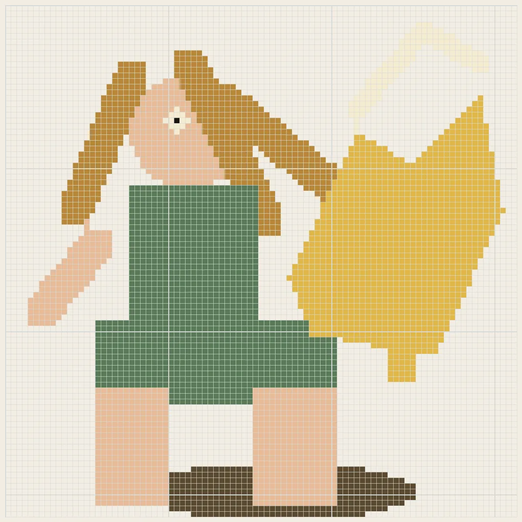 Virgo harvest night perler bead pattern
